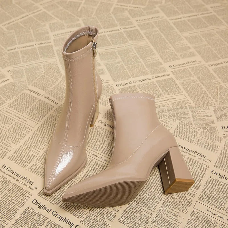 Dominique | Damen-Stiefeletten mit hohem Absatz
