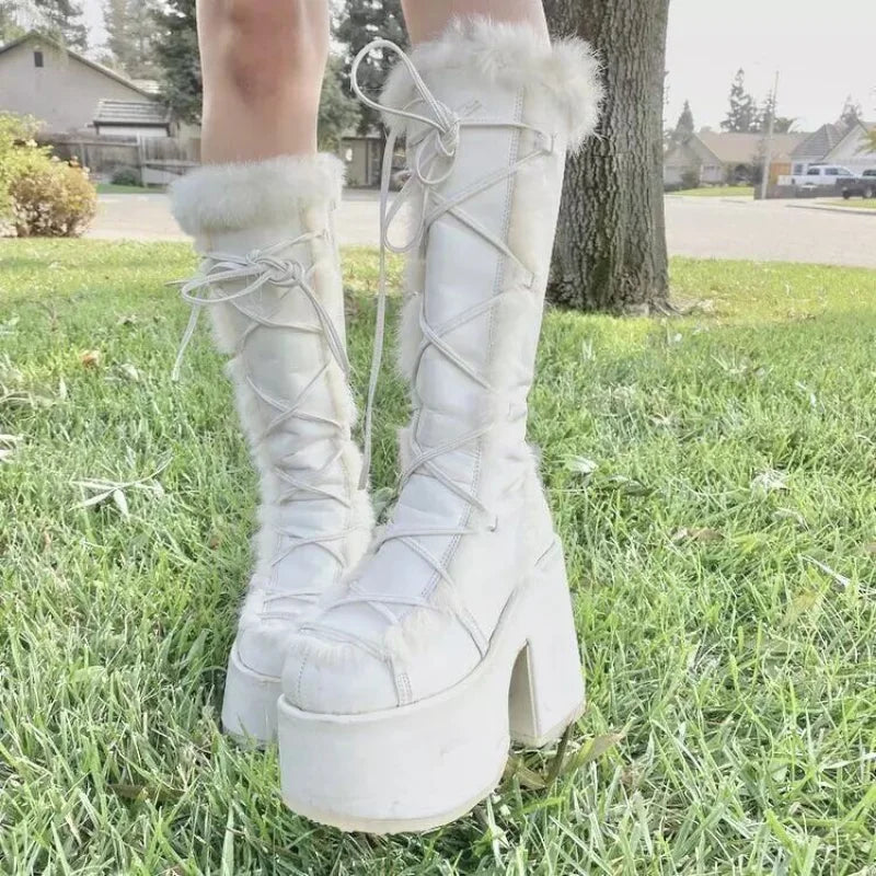 Ellery | Neue Winter Frauen Schnee Stiefel Plattform  (Saison  1)