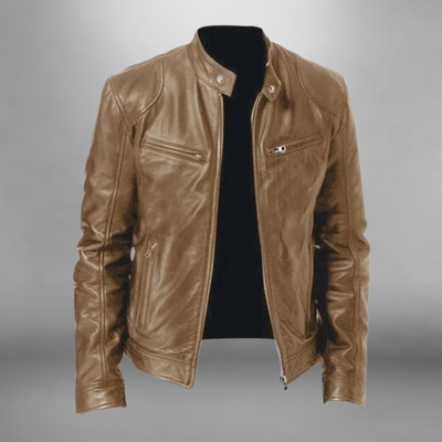 Lässige Lederjacke für Männer im modernen Stil Bruce