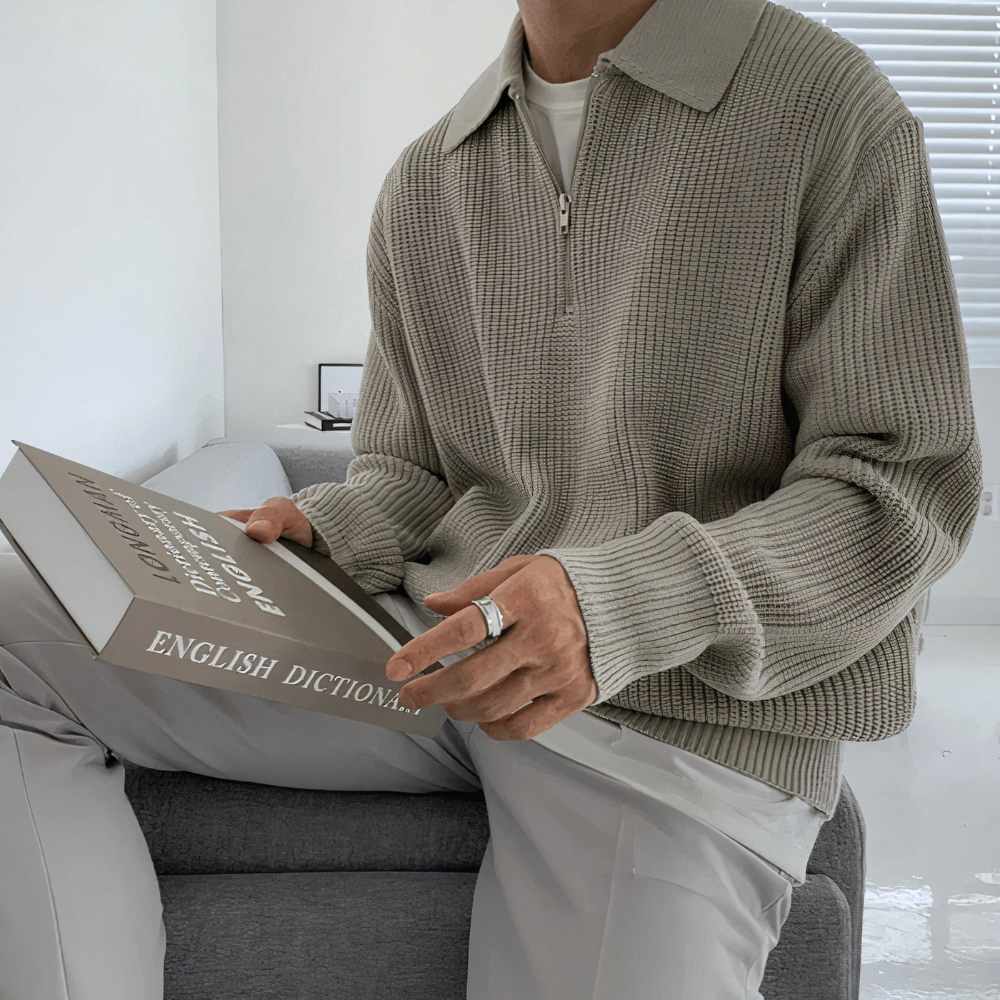 Lässiger warmer Pullover für Männer Peter