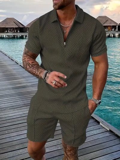 Luxuriöses Herren-Sommer-Shirt und Shorts-Set  - Ehrenfried