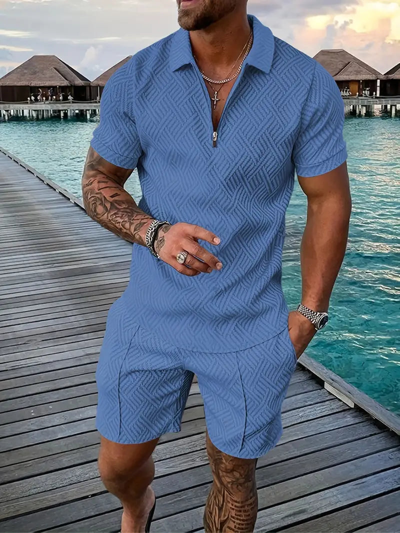 Luxuriöses Herren-Sommer-Shirt und Shorts-Set  - Ehrenfried