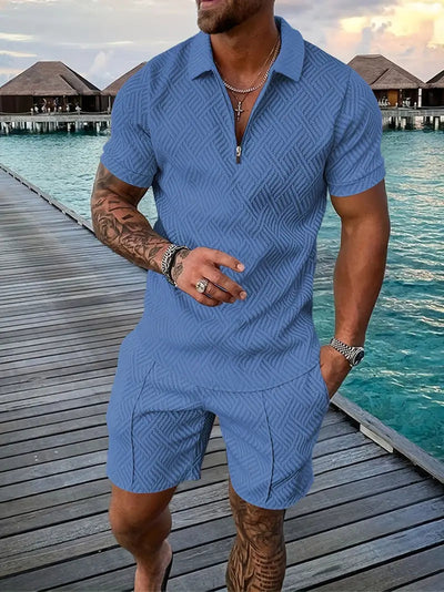 Luxuriöses Herren-Sommer-Shirt und Shorts-Set  - Ehrenfried