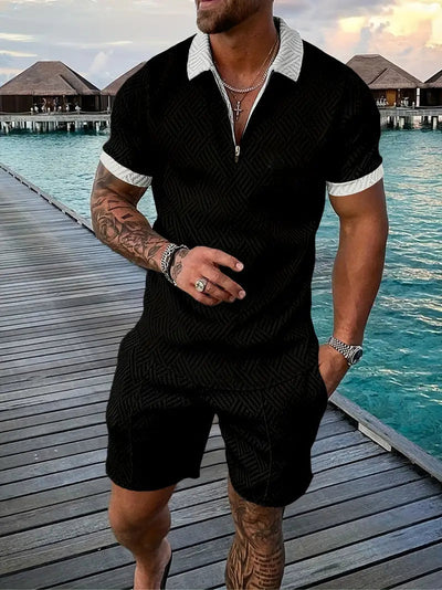 Luxuriöses Herren-Sommer-Shirt und Shorts-Set  - Ehrenfried