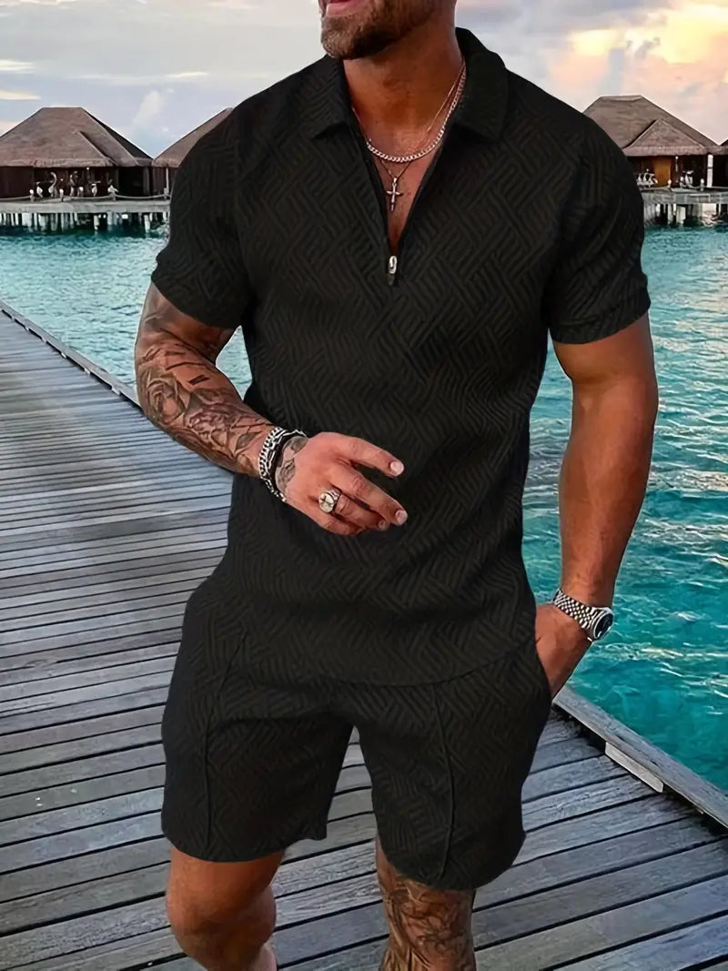Luxuriöses Herren-Sommer-Shirt und Shorts-Set  - Ehrenfried