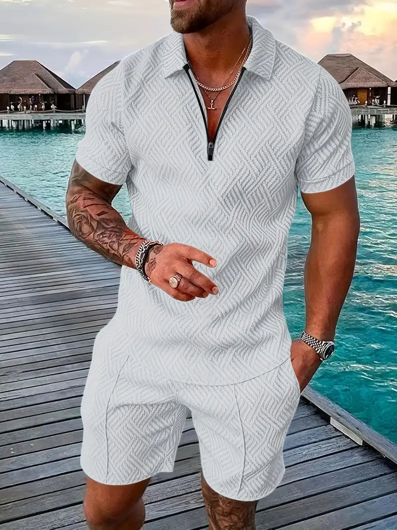 Luxuriöses Herren-Sommer-Shirt und Shorts-Set  - Ehrenfried