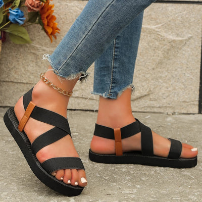 Gabriella - Gemütliche Leinen-Sandalen