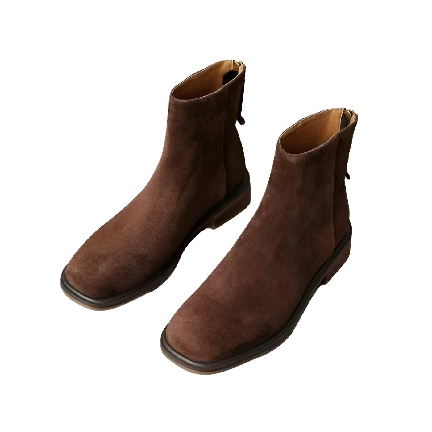 Madeleine | Elegante Retro Braun Ankle Boots