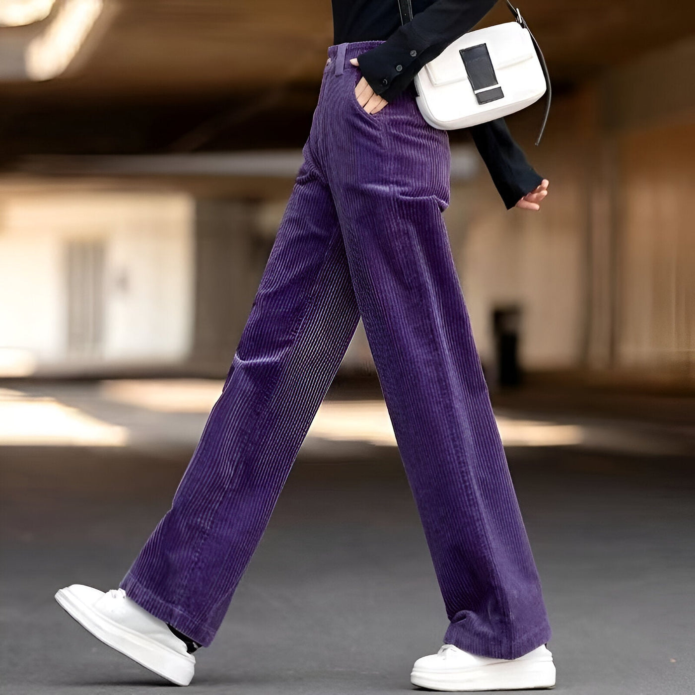 Luisa | Bequeme & Stylische Weite Cordhose