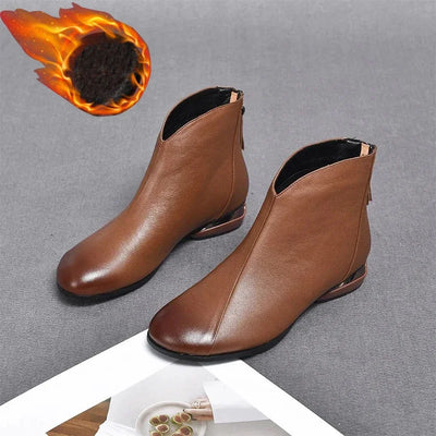 Emil | Winter Vintage Lederstiefel für Frauen
