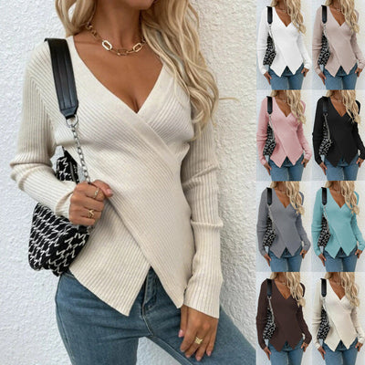 Jay | Frauen Casual gestrickt Pullover Sueter Mujer Elegante Pullover
