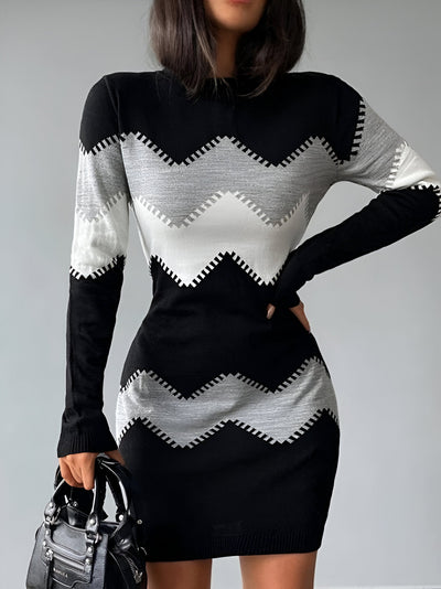 Sigrun | Elegantes Strick-Bodycon Mini-Kleid