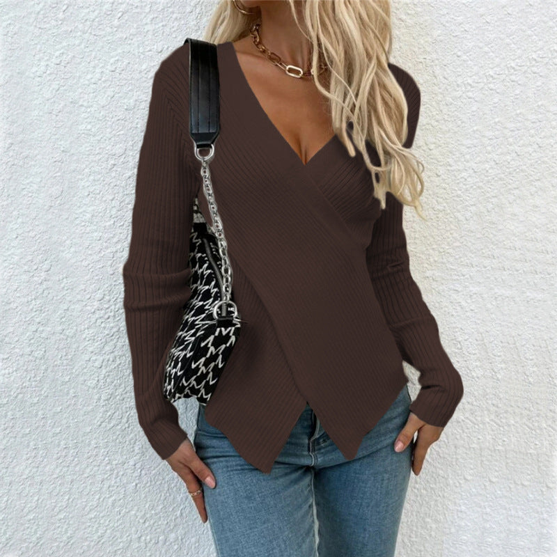 Jay | Frauen Casual gestrickt Pullover Sueter Mujer Elegante Pullover
