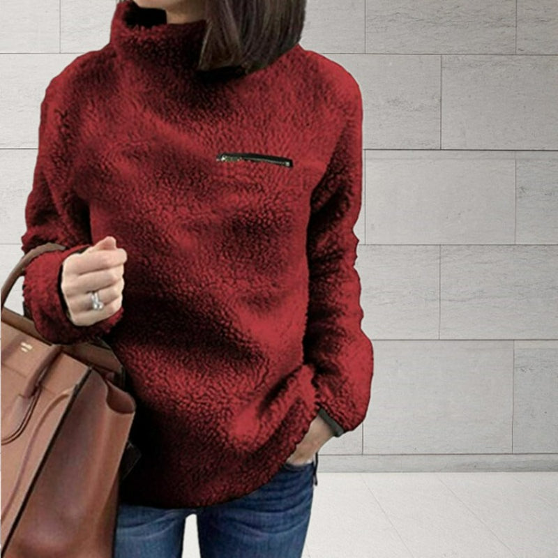 Jaden | Winter Super weich und bequem solide Farbe Rollkragenpullover Frauen