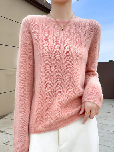 Zora |  Merinowollpullover mit eleganten Aussparungen