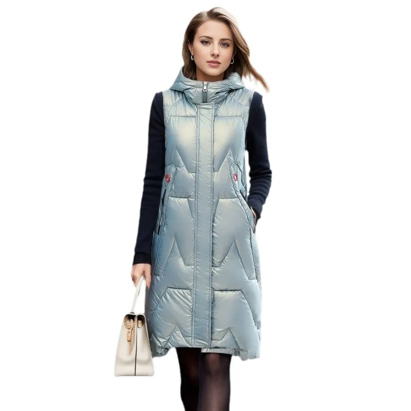 Vesper | Baumwollwesten Ärmelloser Mantel für Frauen