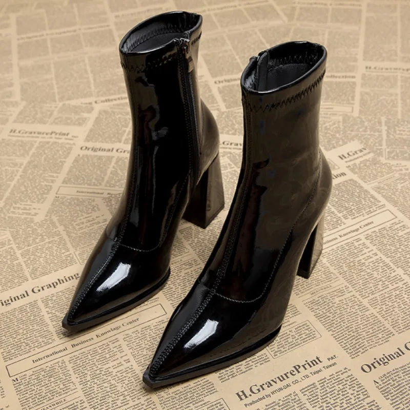 Dominique | Damen-Stiefeletten mit hohem Absatz