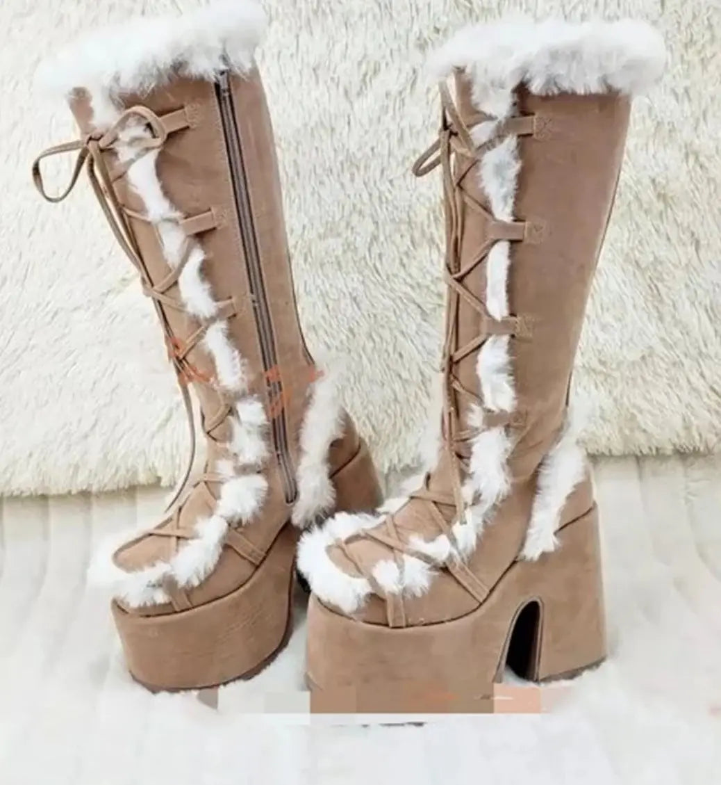 Ellery | Neue Winter Frauen Schnee Stiefel Plattform  (Saison  1)