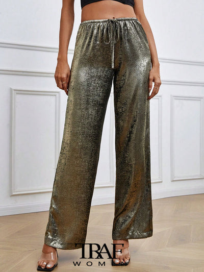 Willa | Traf-Metallic-Hosen für Frauen