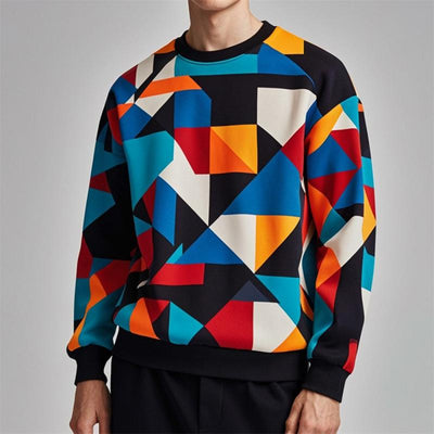 Geometrischer Pullover für Herren