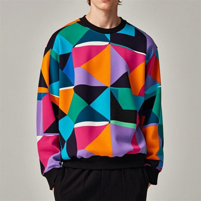 Geometrischer Pullover für Herren