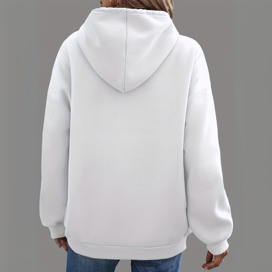 Lässiger Pullover mit Kapuze für Damen