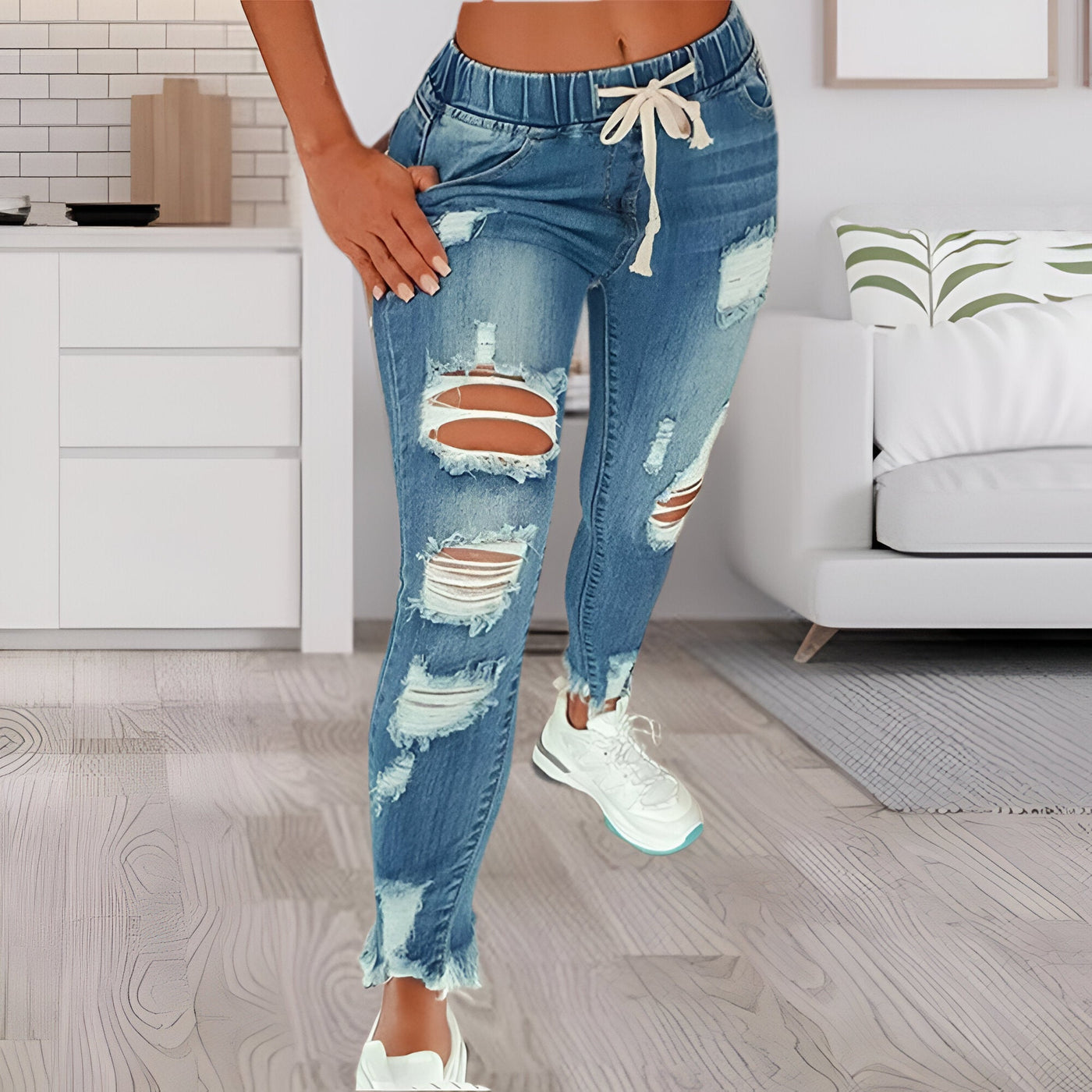 Franzi | Vintage Distressed High-Waist Jeans