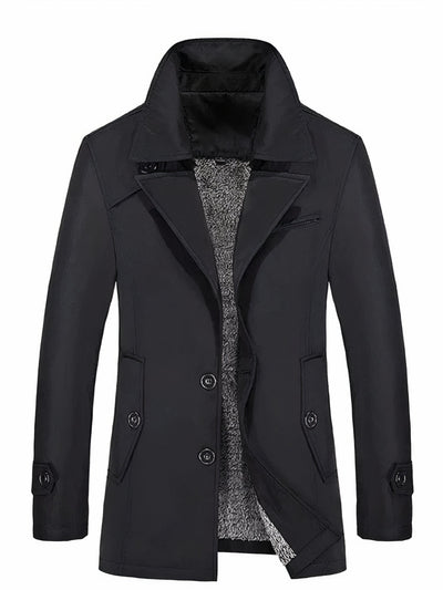 Eleganter Winter Trenchcoat für Herren Oskar