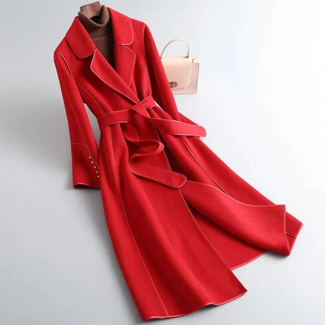 Modischer Mantel mit Gürtel für Damen