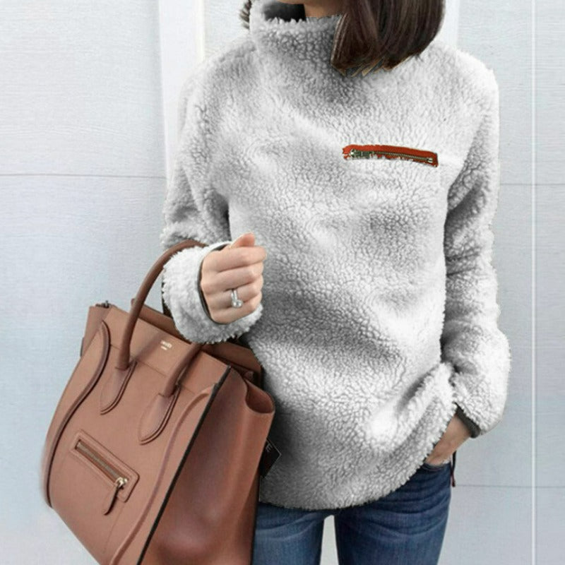 Jaden | Winter Super weich und bequem solide Farbe Rollkragenpullover Frauen