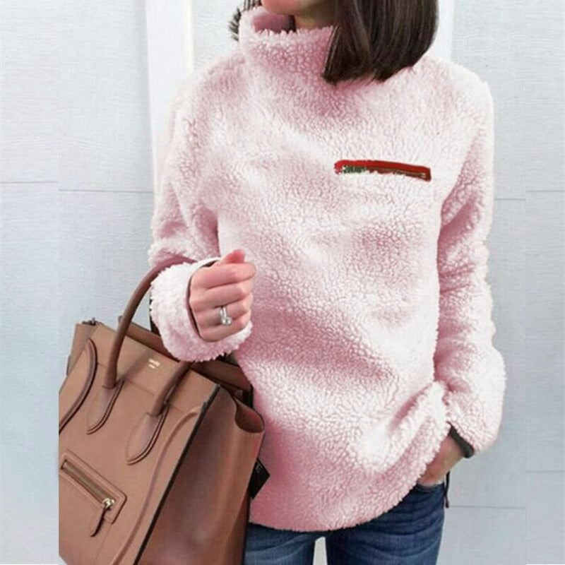 Jaden | Winter Super weich und bequem solide Farbe Rollkragenpullover Frauen