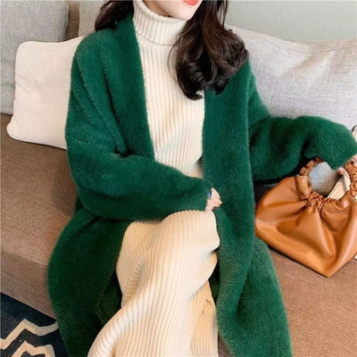 Kimba | Weißer Langer Cardigan