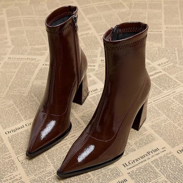 Dominique | Damen-Stiefeletten mit hohem Absatz