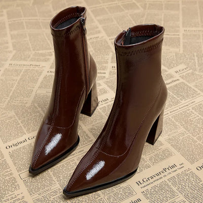 Dominique | Damen-Stiefeletten mit hohem Absatz