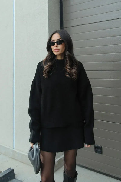 Rock und Pullover Set für Damen
