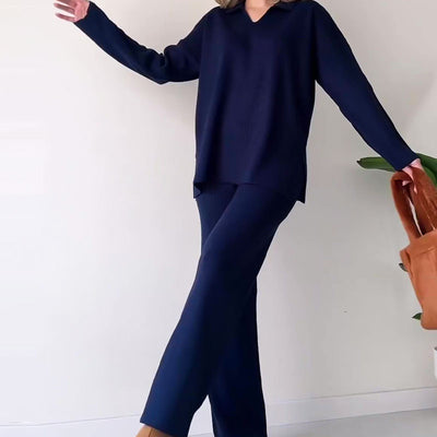 Carmen® | Lässiges zweiteiliges Set mit V-Ausschnitt und Schlitz