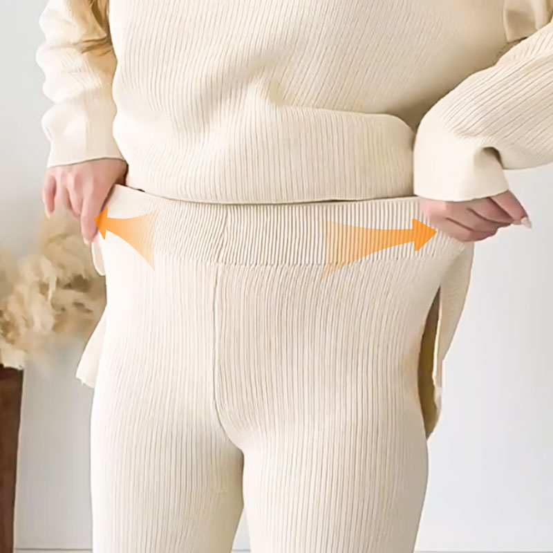 Carmen® | Lässiges zweiteiliges Set mit V-Ausschnitt und Schlitz