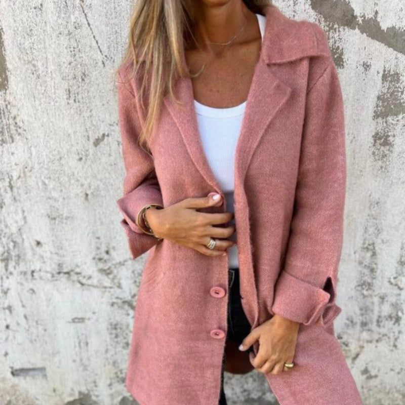 Graciela® | Bequeme einfarbige mittellange Jacke
