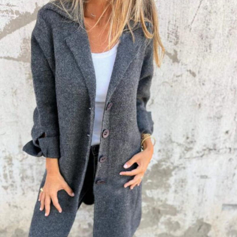 Graciela® | Bequeme einfarbige mittellange Jacke