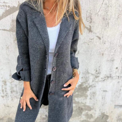 Graciela® | Bequeme einfarbige mittellange Jacke