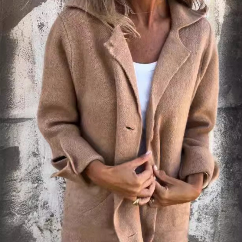 Graciela® | Bequeme einfarbige mittellange Jacke