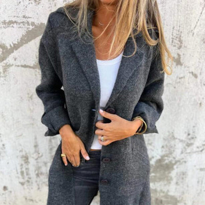 Graciela® | Bequeme einfarbige mittellange Jacke