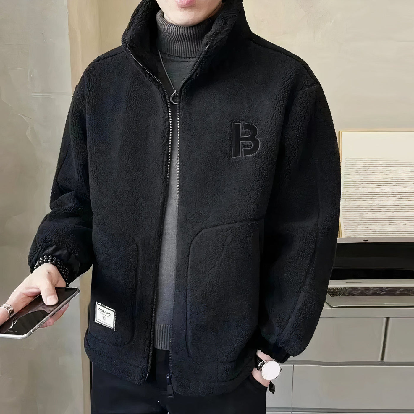 Modische Fleece Winterjacke für Männer Orwin