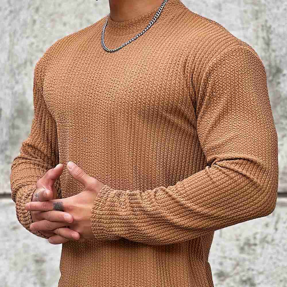 Rundhals Pullover für Herren