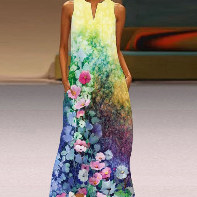 Blumiges Sommer Maxikleid Cerea
