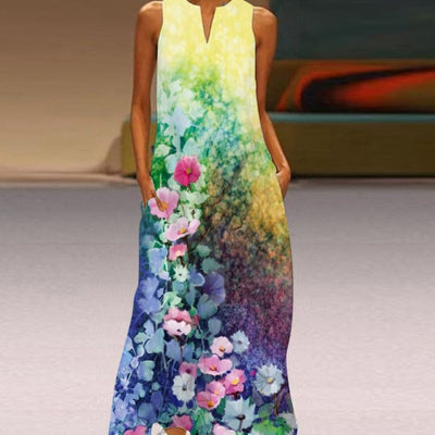 Blumiges Sommer Maxikleid Cerea