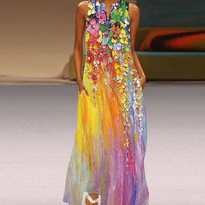 Blumiges Sommer Maxikleid Cerea