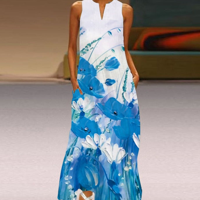 Blumiges Sommer Maxikleid Cerea