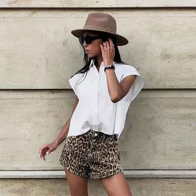 Tinny - Trendige Shorts mit Leopardenmuster