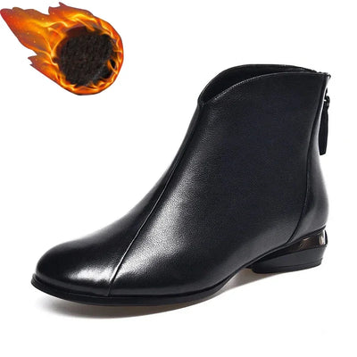 Emil | Winter Vintage Lederstiefel für Frauen